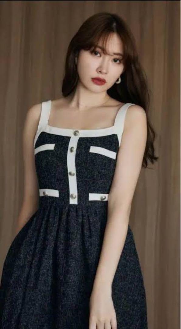 【Her lip to】Verona Tweed Long Dress