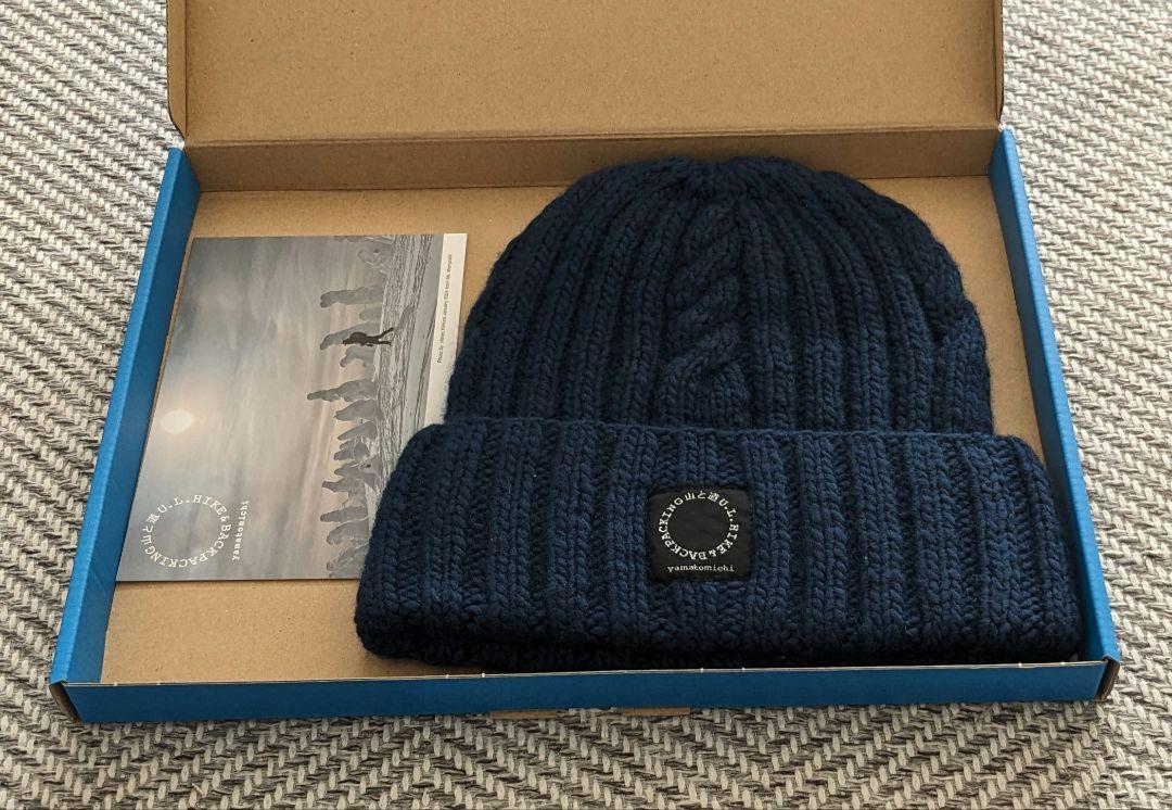 【新品】山と道　メリノニットキャップ　navy　M