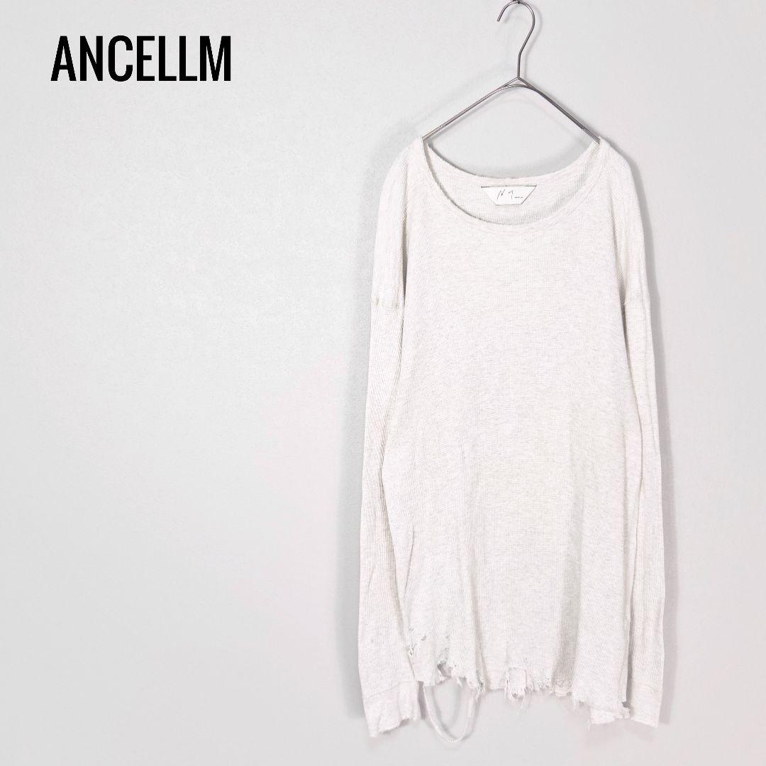 トップス ANCELLM 24SS DAMAGE WAFFLE CREW LS Tee 3