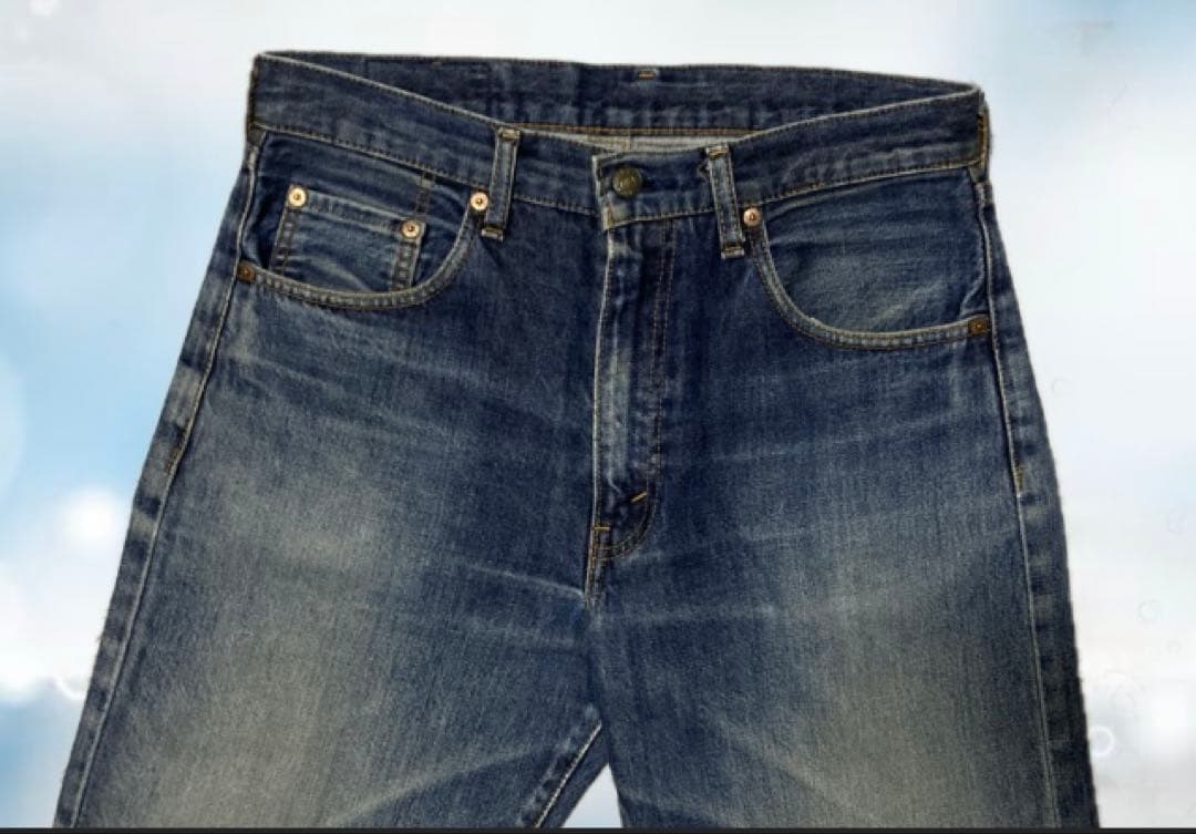 リーバイス551Z W33 L36 ビッグE 赤耳　ダメージ加工