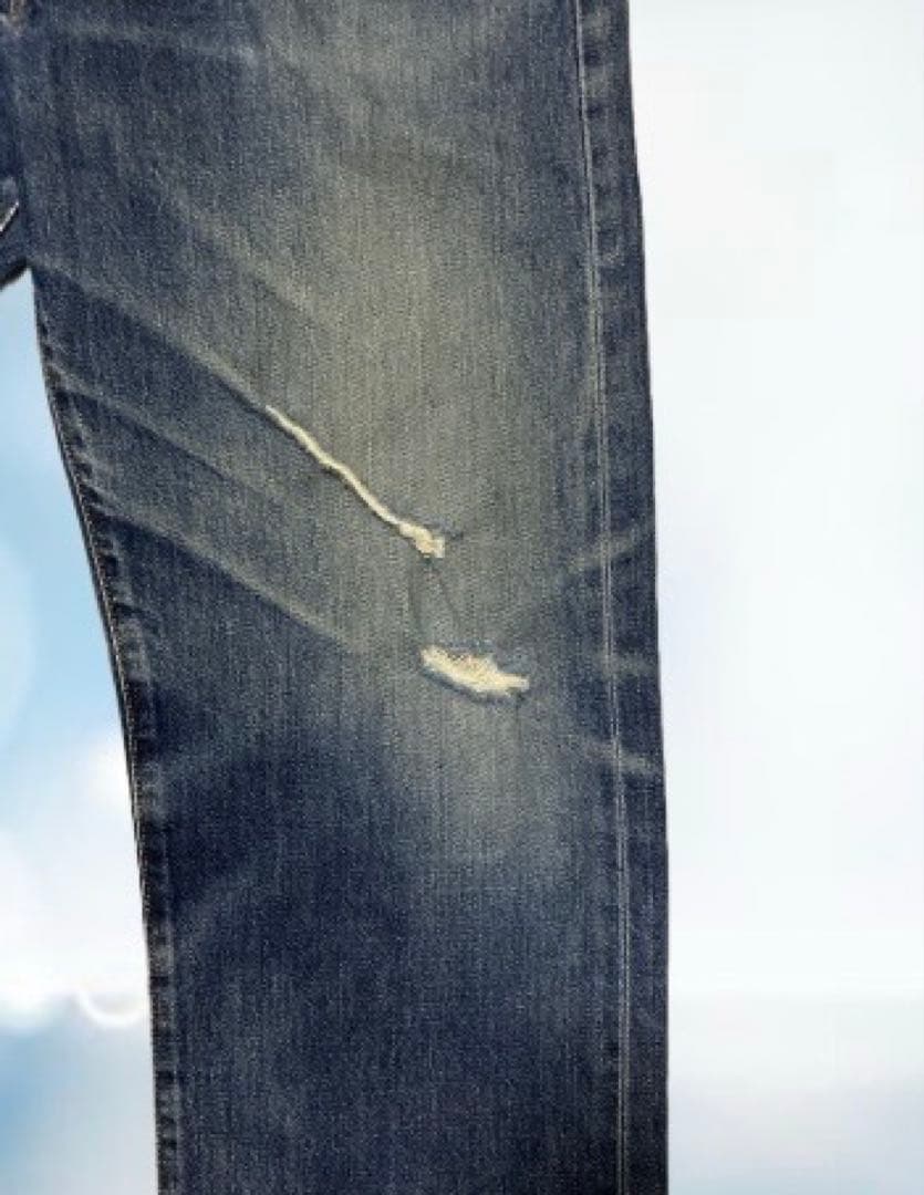 リーバイス551Z W33 L36 ビッグE 赤耳　ダメージ加工