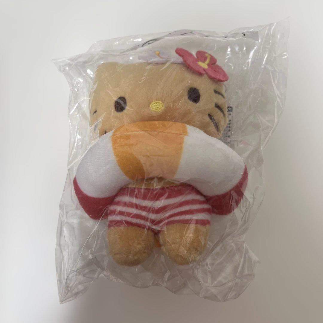 ハローキティ 当たりくじ ④ マスコット ぬいぐるみ 日焼け