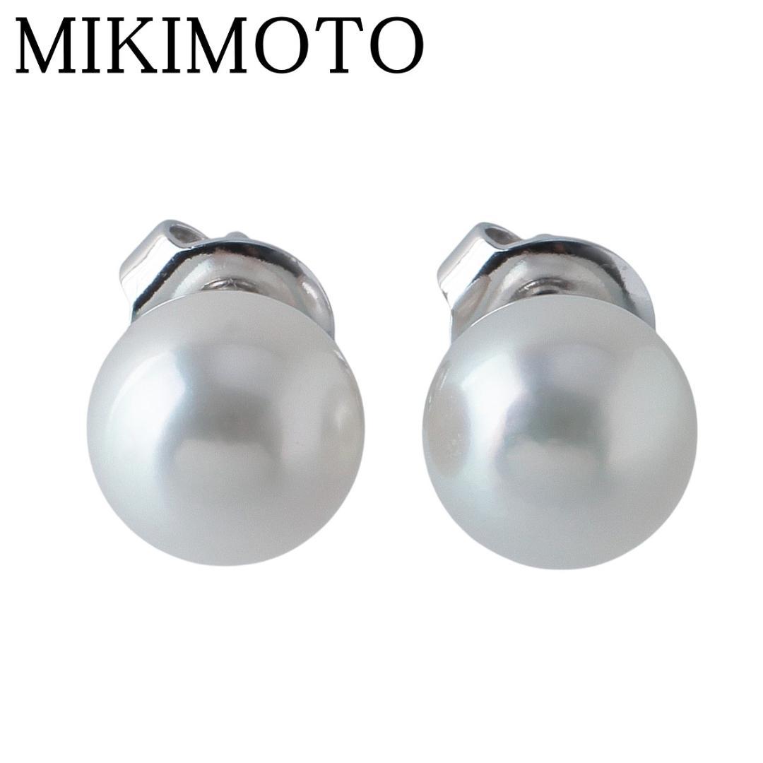 【ほぼ新品です】ミキモト ピアスキャッチ K18WG ペア 2個 ほぼ新品です】ミキモト ピアスキャッチ K18WG ペア 2個
