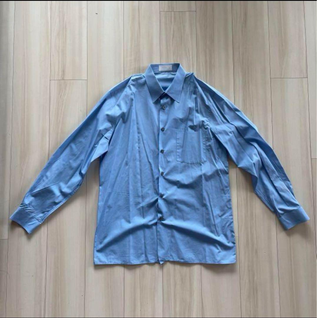 pradaドレスシャツ ブルー