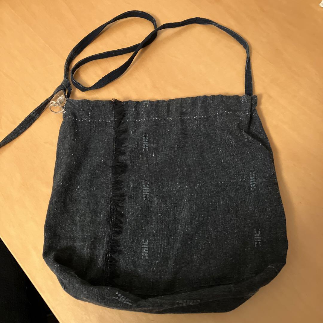 野原 nohara 巾着 ショルダーバッグ 古布