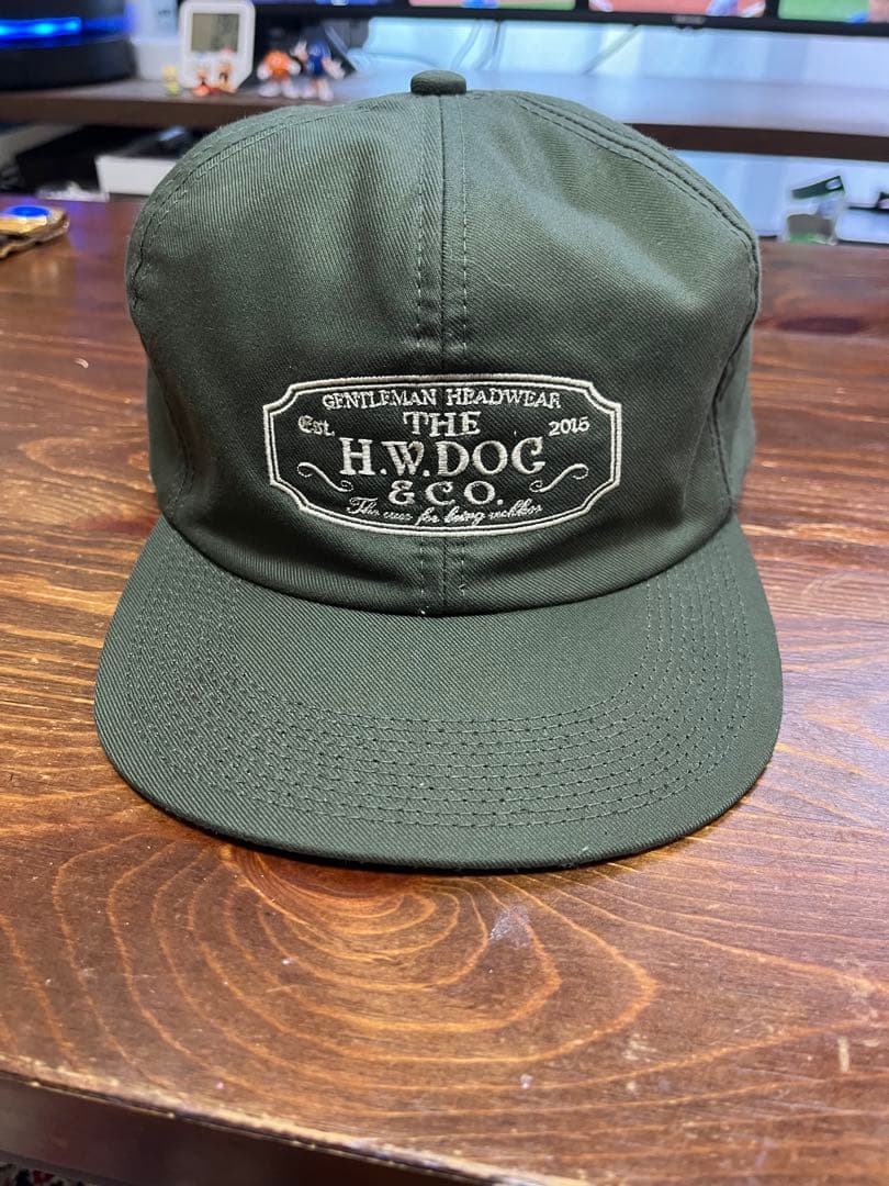 使用わずか THE H.W.DOG CO. TRUCKER CAPサイズ36 刺繍タイプTHE H.W.DOG CO