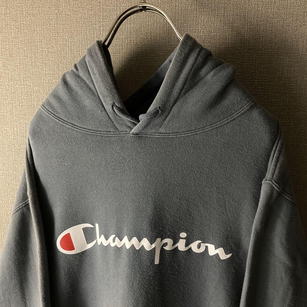 【大人気】Champion スウェット パーカー お洒落 US 古着 Y2K