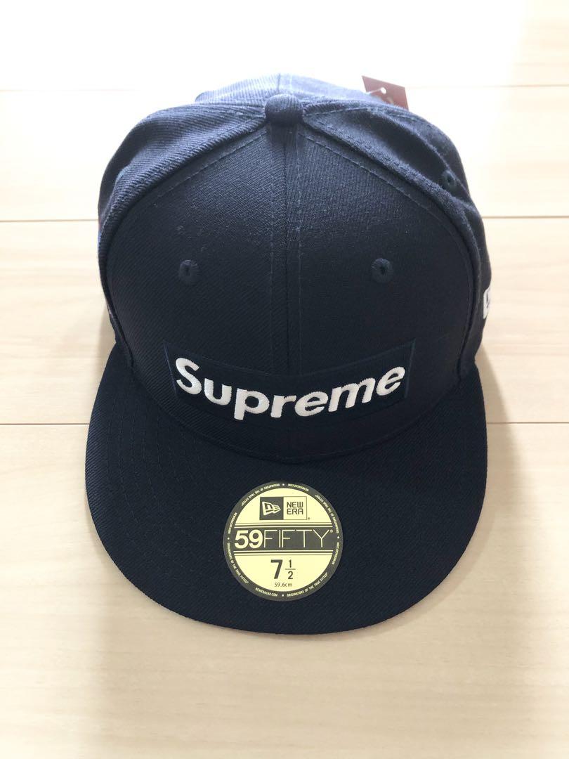 World Famous Box Logo New Era ネイビー1/2