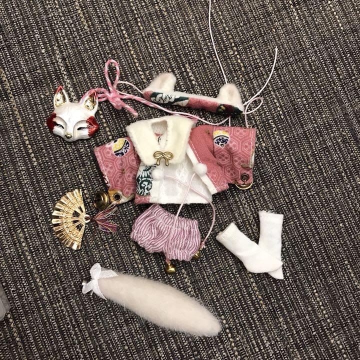 オビツ11 ねんどろいど どーる 服 ハロウィン 黒猫 着物 きつね 和風セット オビツ11 ねんどろいど どーる 服 ハロウィン 黒猫 着物 きつね