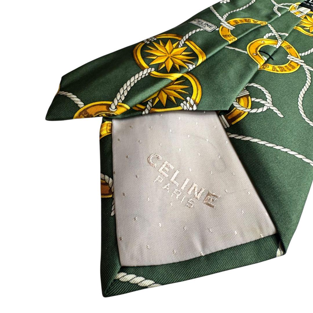 単品購入OK! 2本選んで1本無料! CELINE セリーヌ ネクタイ 1942