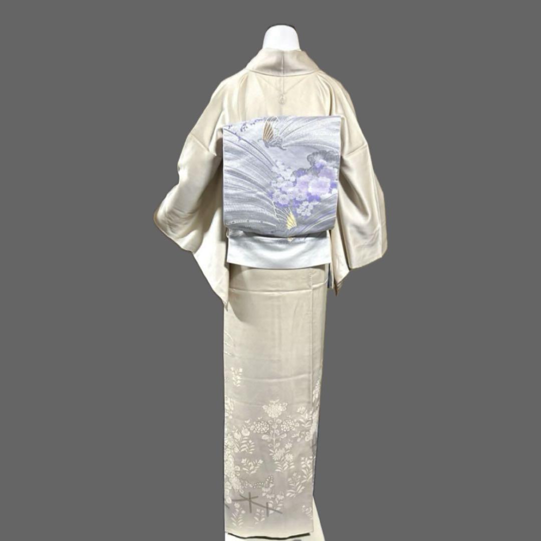 金駒刺繡 正絹 袷 着物“花鳥風月を友とする大和撫子”訪問着