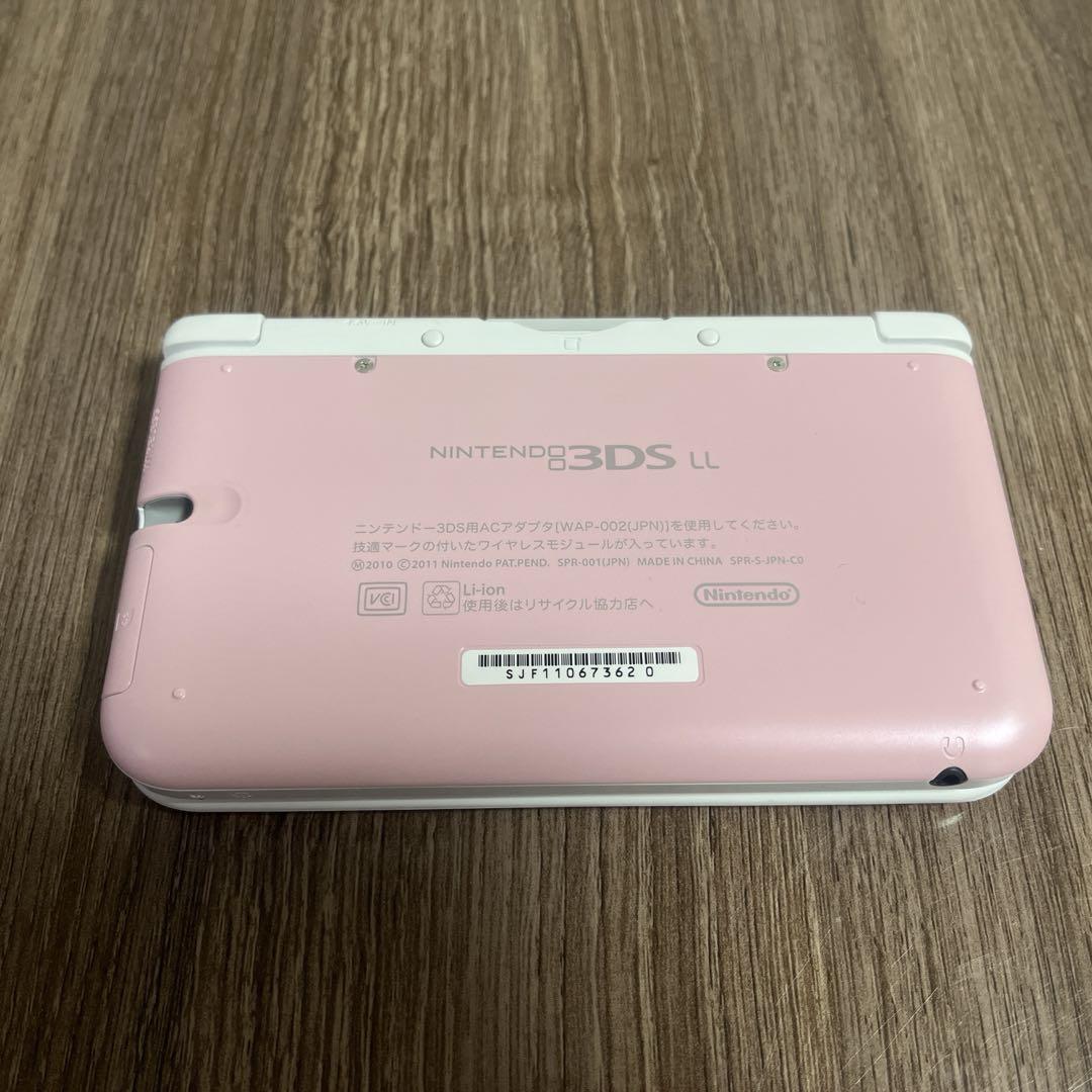ニンテンドー3DS LL本体(美品) ピンク×ホワイト ケーブルおまけ