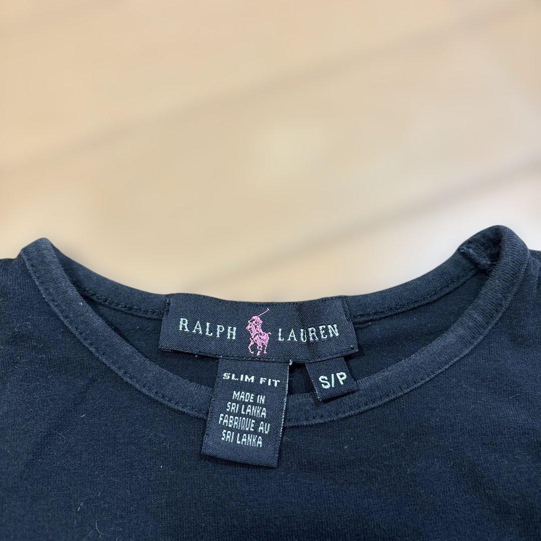 Ralph Lauren 黒 スリムフィット Tシャツ S/P - メルカリ