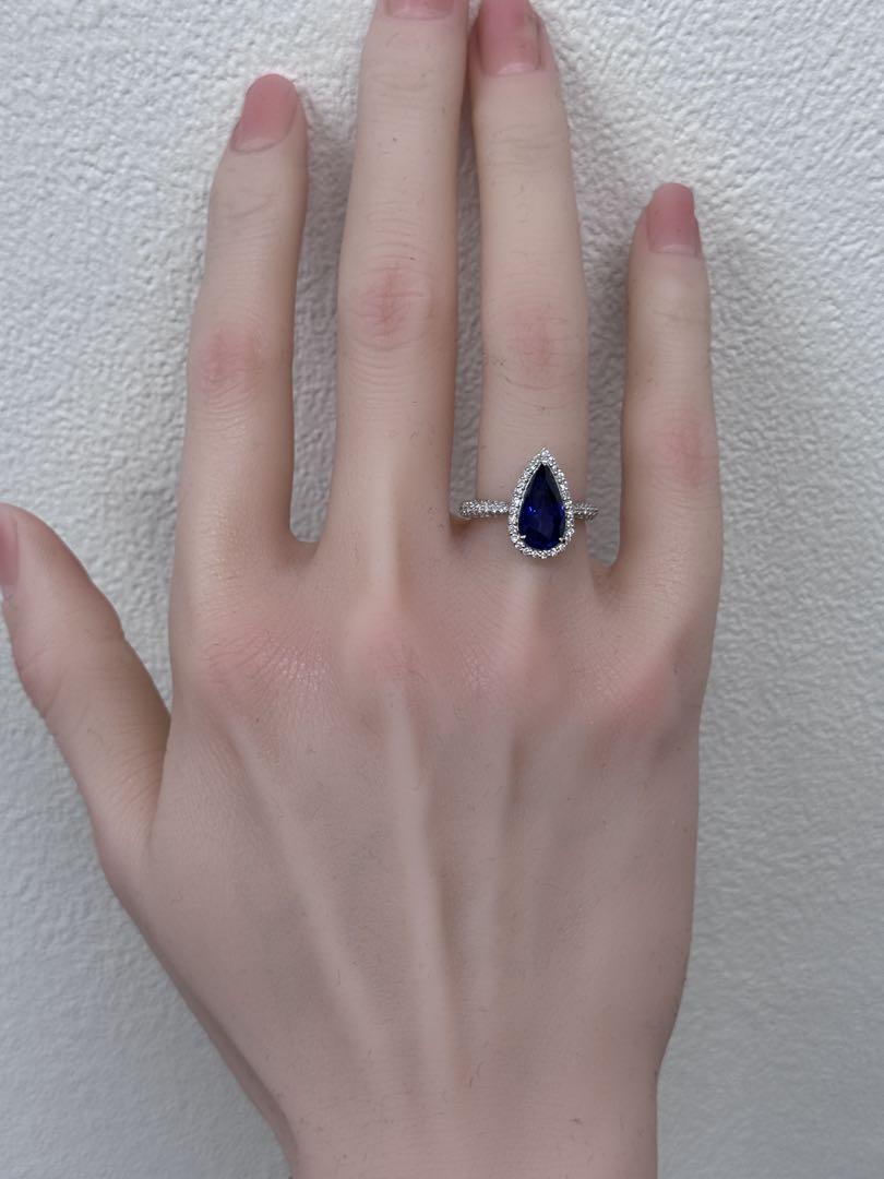 人気アイテム ☆3.4ct☆スリランカ産✨ロイヤルブルーサファイア0.53ctダイヤ アクセサリー