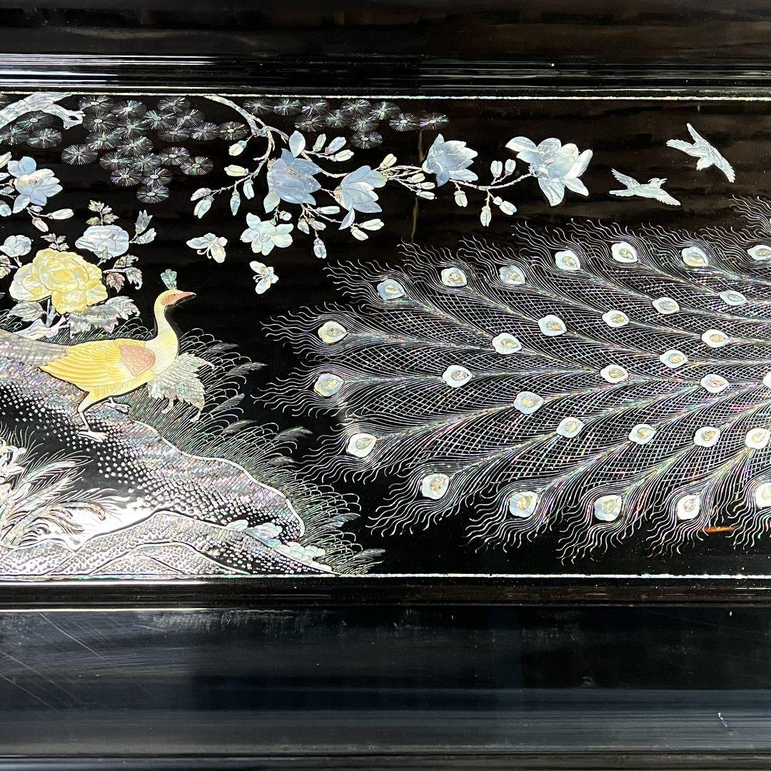 黒漆塗り 硝子