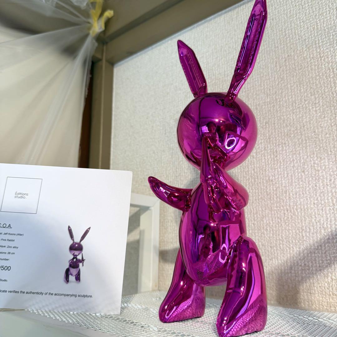 【真作】金属製 世界限定500 ジェフクーンズ オブジェ 現代アート インテリア 真作】金属製 世界限定500 ジェフクーンズ オブジェ 現代アート