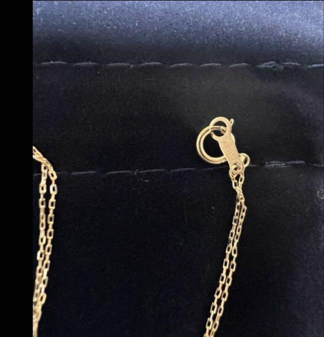 ジュエリーツツミ　ゴールド ネックレス ダイヤモンド　０、０４ct K１０