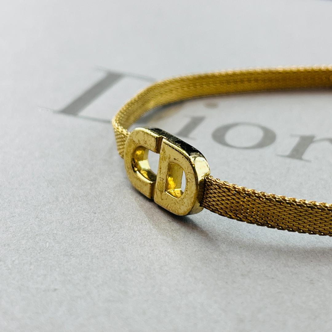Dior ディオール ブレスレット CDロゴ メッシュチェーン