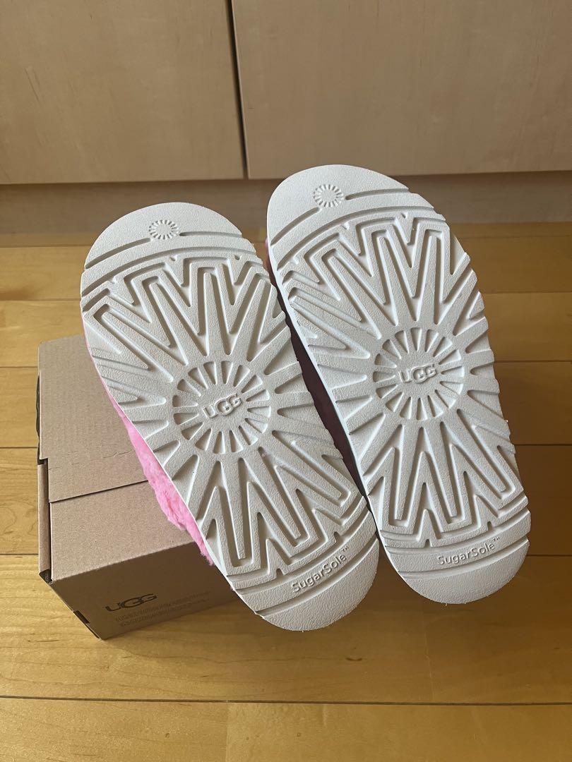 UGG ピンク ファー スリッパ サイズ6 新品未使用