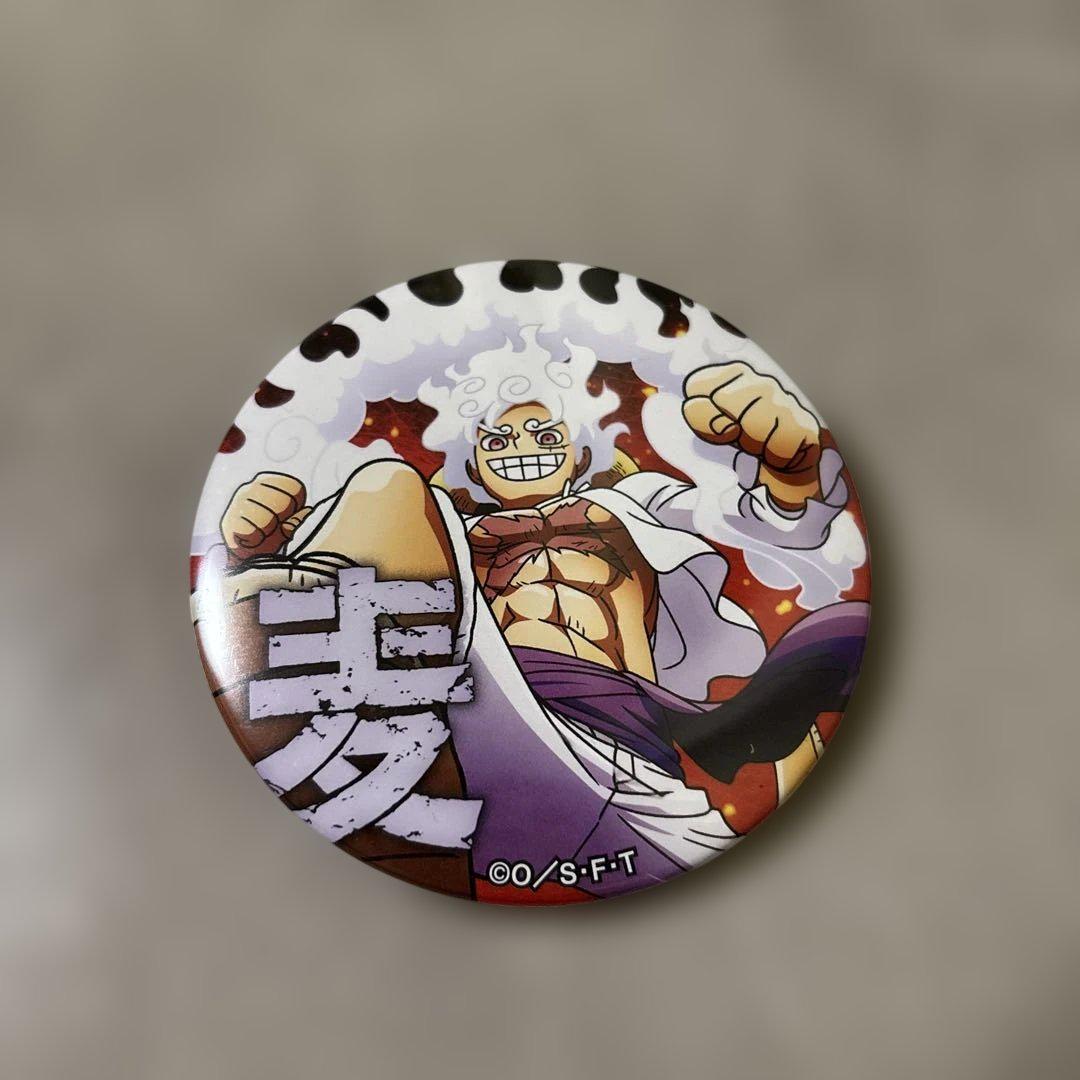 ワンピース 輩缶バッジ ニカ ニカルフィ ルフィ 缶バッジ - メルカリ
