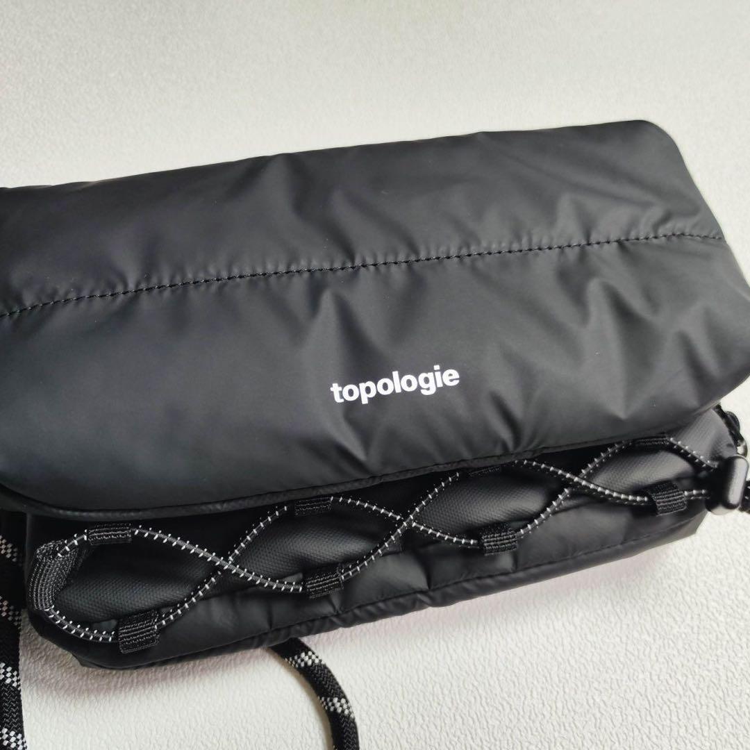 topologie ブラック スマホショルダーバッグ