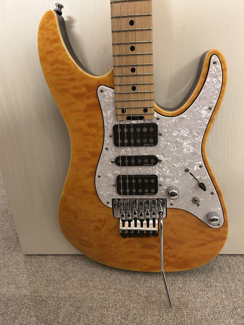 Schecter エレキギター オレンジ