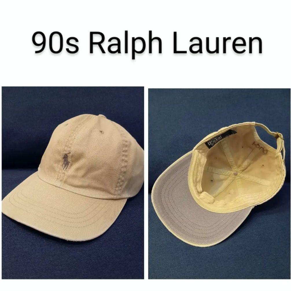 90s Ralph Lauren ベージュ 在原みゆ紀 キャップ ラルフローレンPolo By Ralph Lauren
