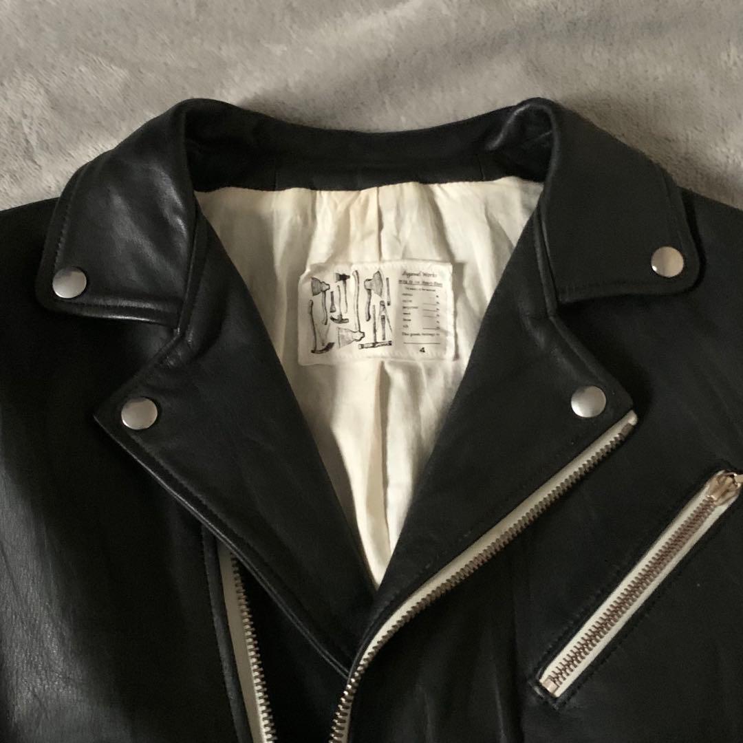 希少初期 DIGAWEL ダブルライダース レザージャケット ブラック 希少初期 DIGAWEL ダブルライダース レザージャケット ブラック