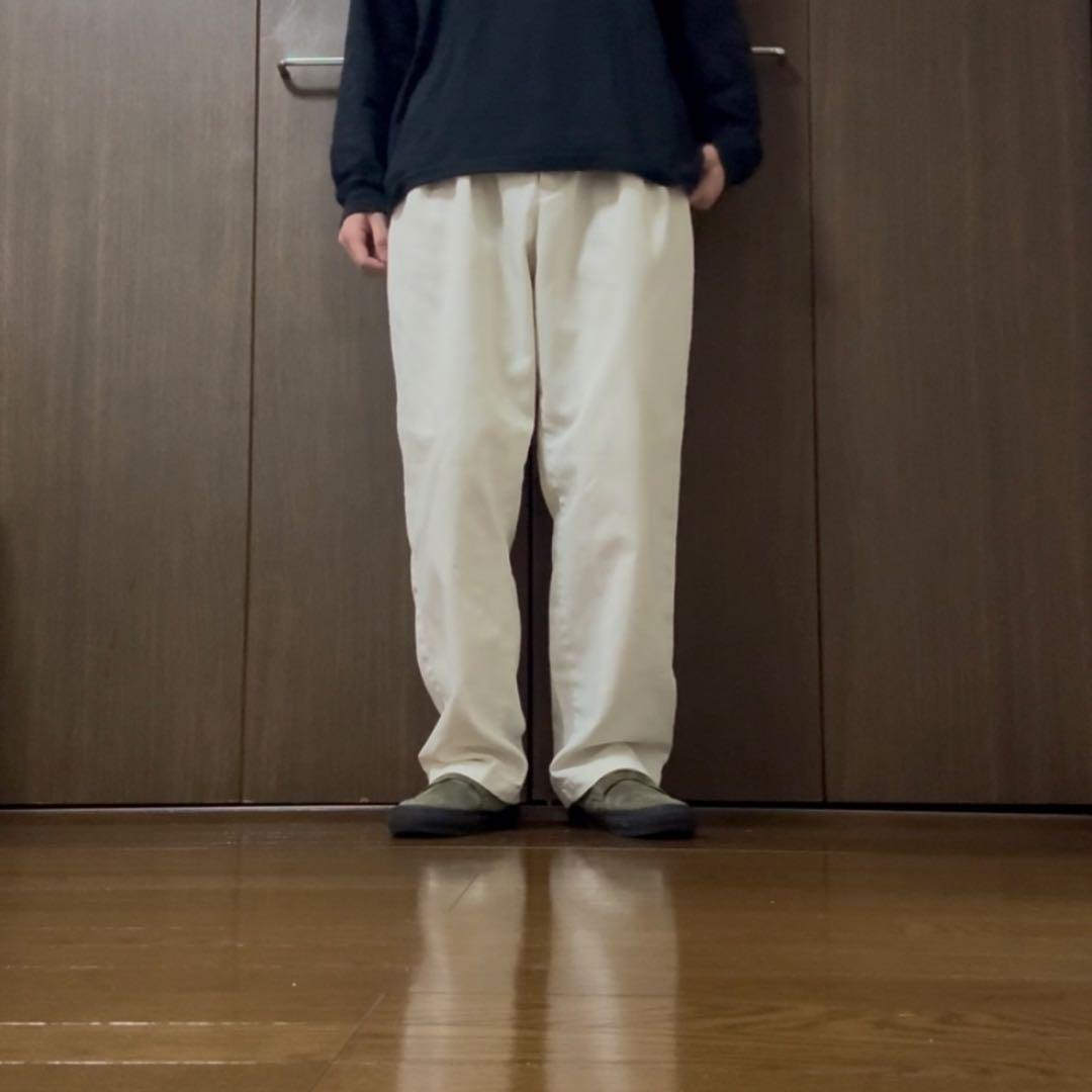 【Schott】白ワイドチノパン