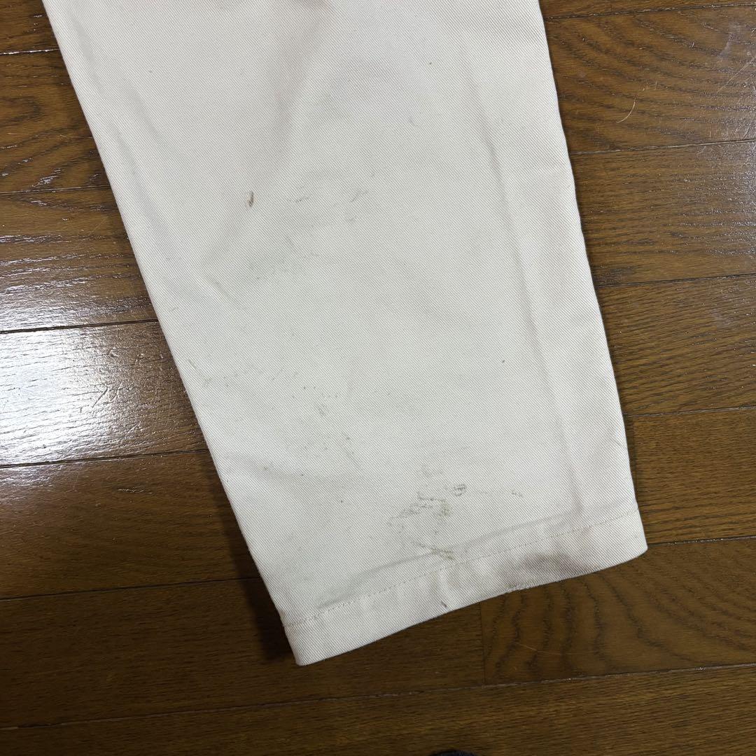 【Schott】白ワイドチノパン