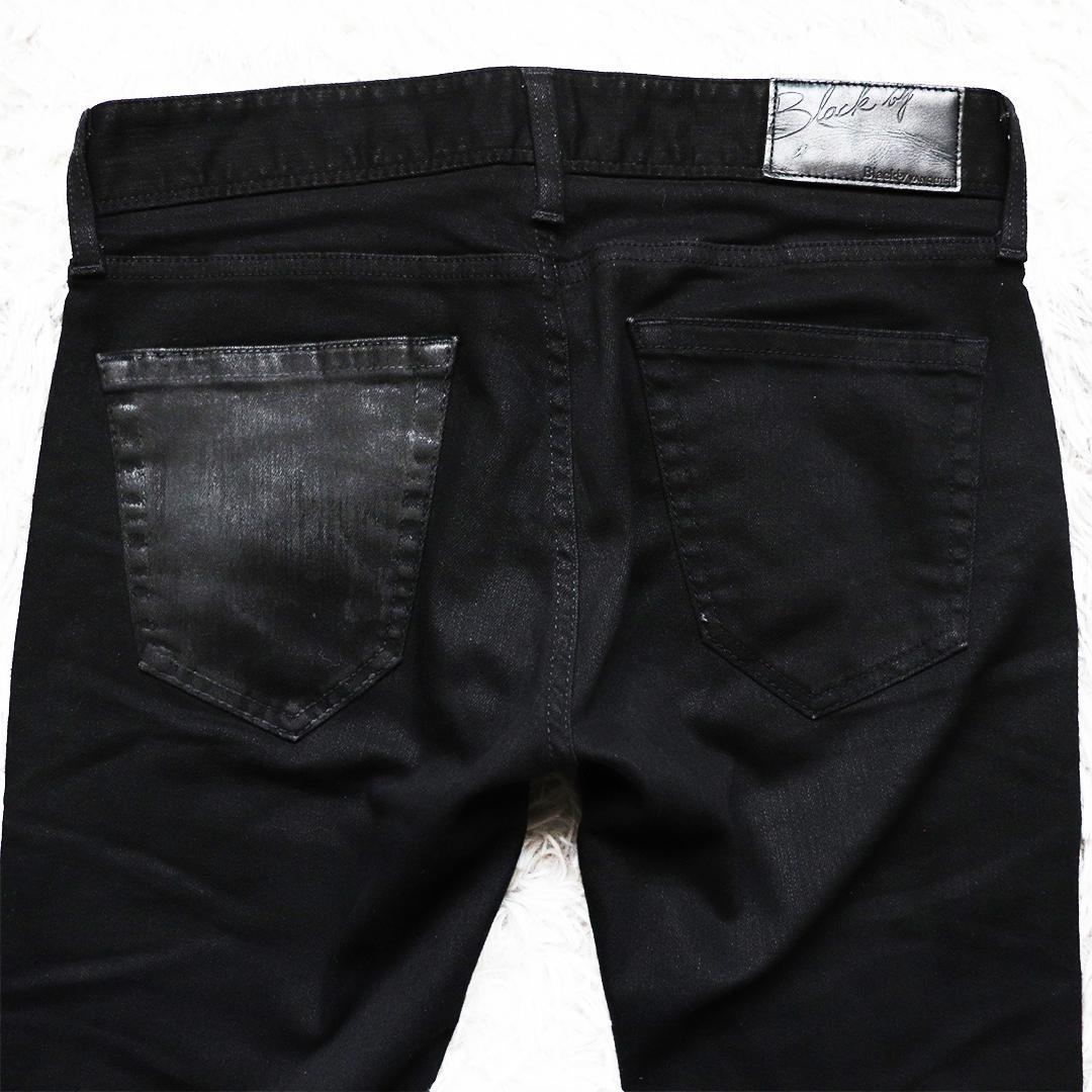 Black by VANQUISH✨ダメージ加工スキニーデニムパンツ ストレッチ