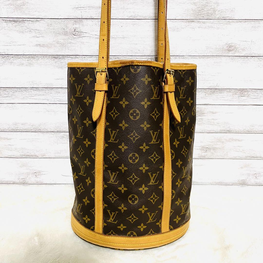 廃盤品】LOUIS VUITTON モノグラム バケットGM トートバッグ