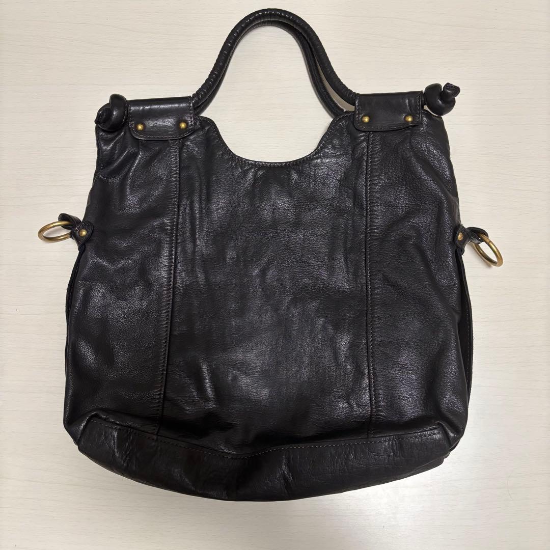 SKR レザーバッグ ブラック