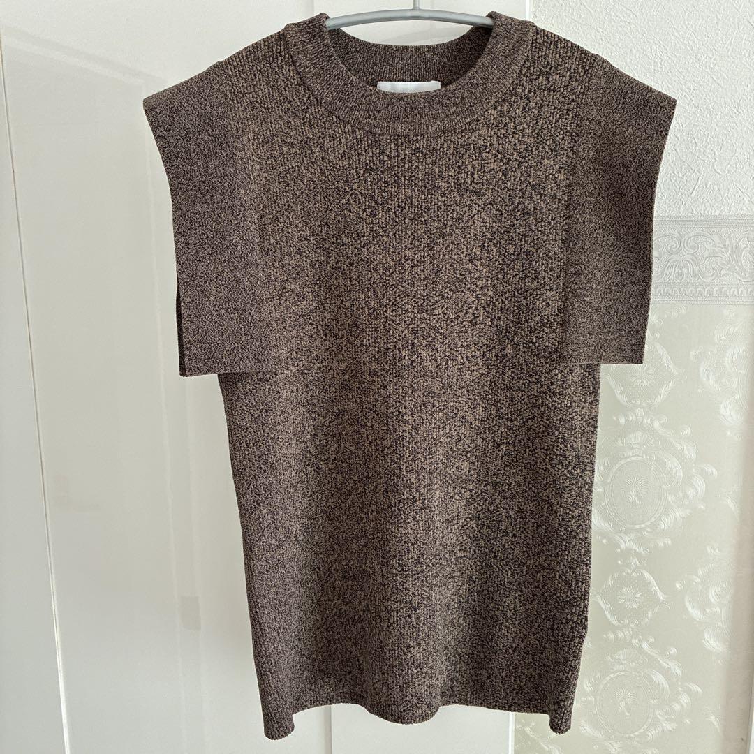 【未使用品】CLANE SQUARE SLEEVE KNIT TOPS