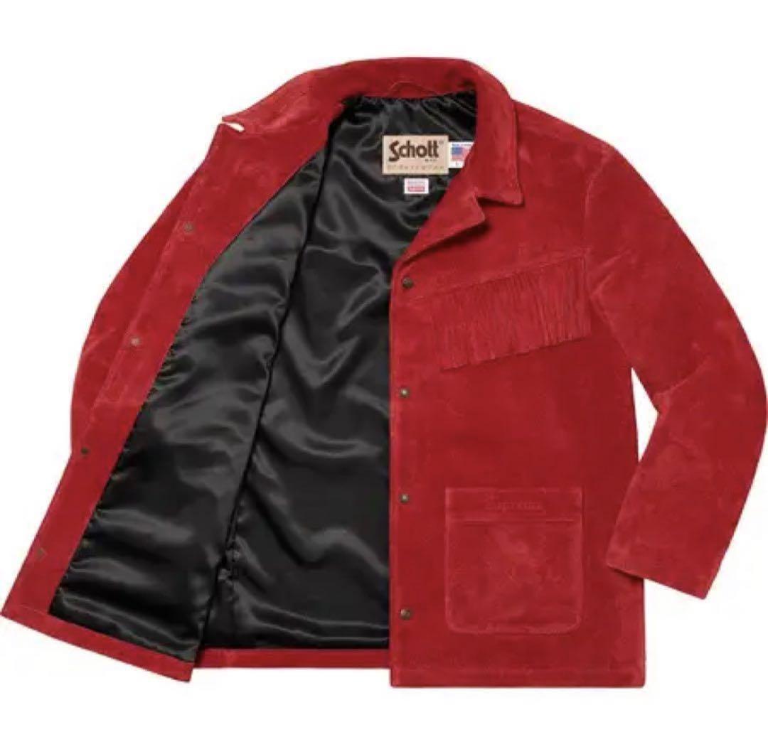 Supreme Schott Fringe Suede Coat 道枝駿佑着用