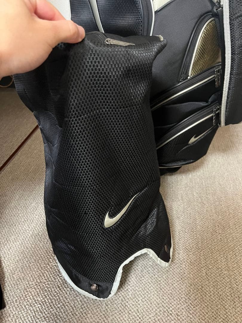 【希少】 NIKE ナイキ ゴルフ キャディバッグ 6分割 カート型 ブラック 【希少】 NIKE ナイキ ゴルフ キャディバッグ 6分割 カート型 ブラック