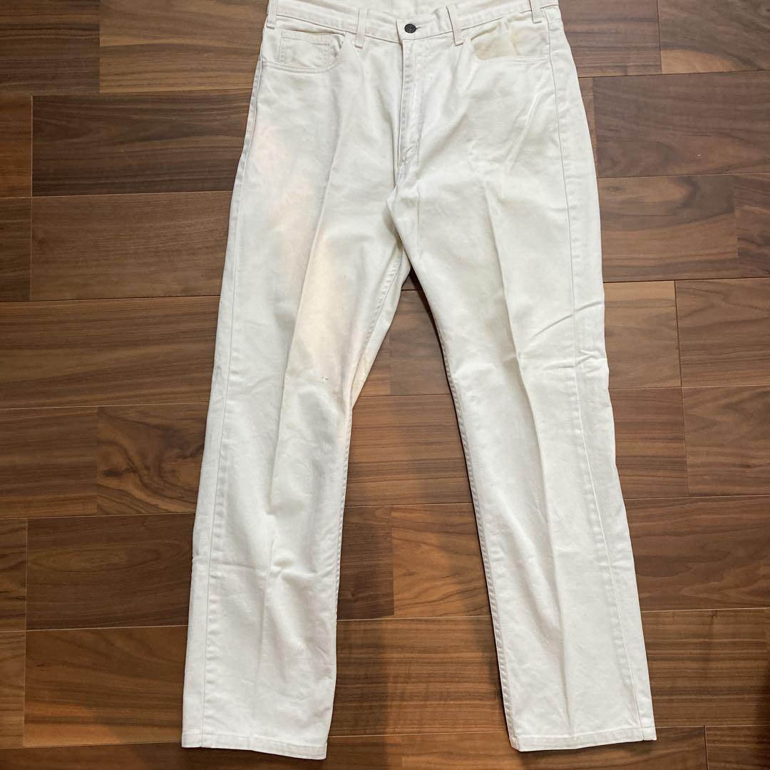 levi's525 生成り　デニムパンツ
