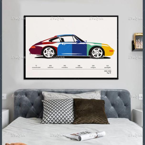 アンディ・ウォーホル Andy Warhol キャンバスアートポスター 車