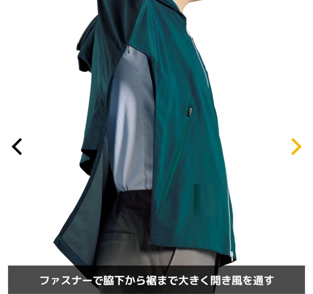 美品 M エックスシェルター 暑熱フーディー ワークマン ホワイト