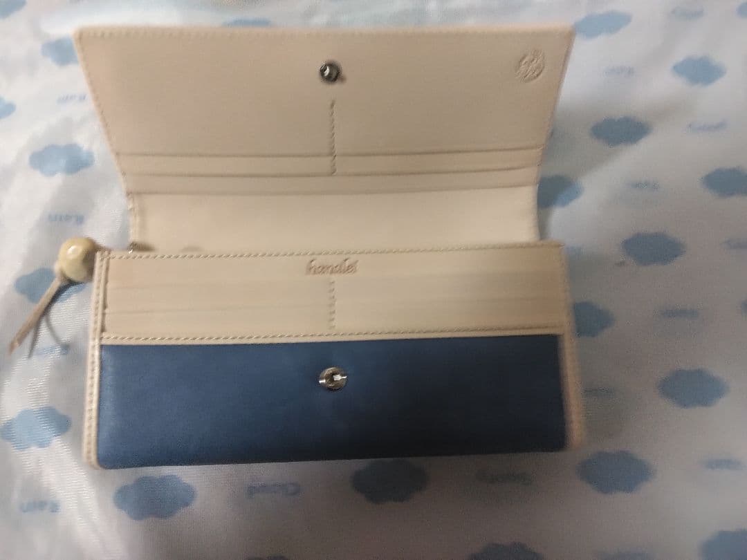 幸運を運ぶホヌ柄の限定カラー「サンドバーブルー」 NADAYA ホヌ 長財布 幸運を運ぶホヌ柄の限定カラー「サンドバーブルー」 NADAYA ホヌ 長財布