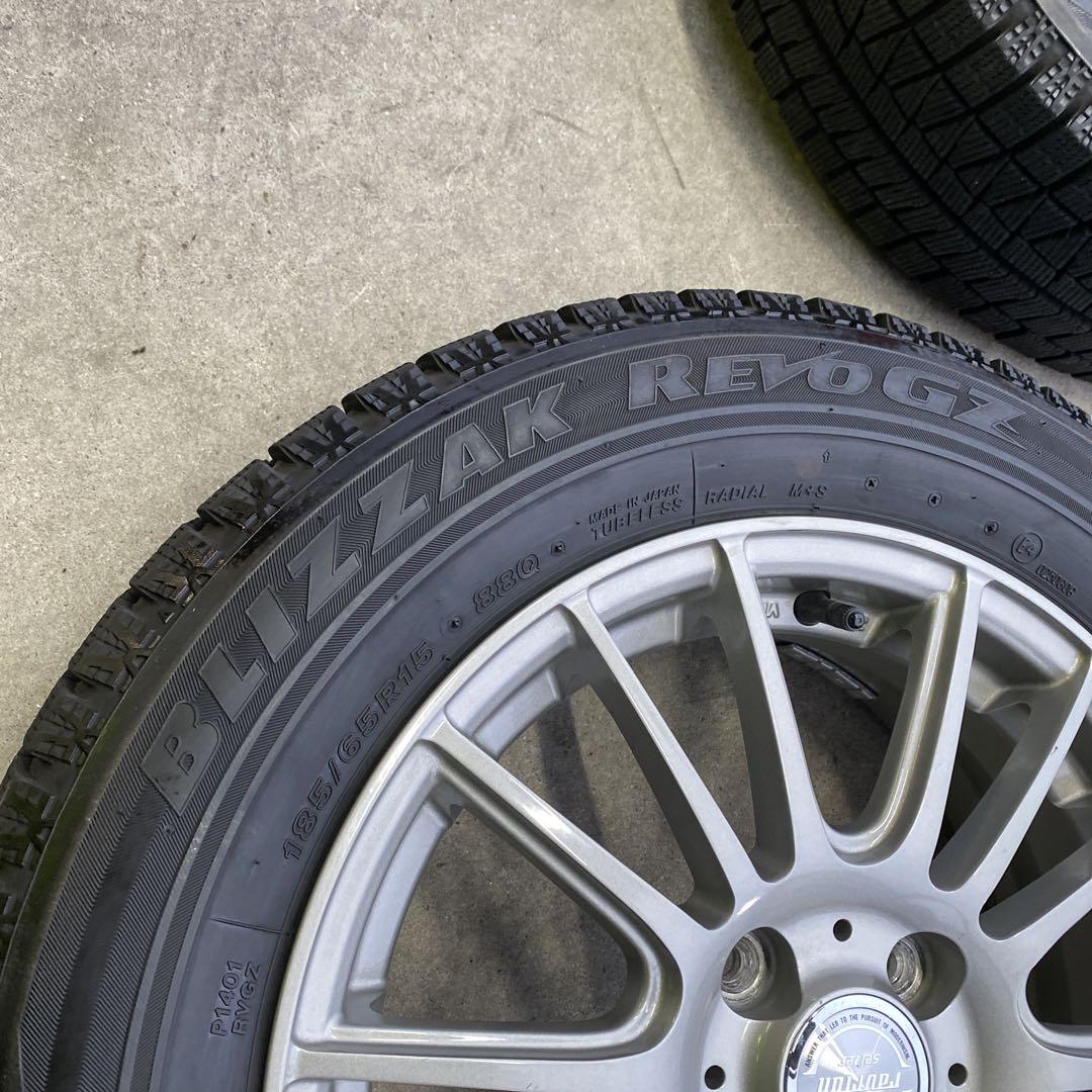 ブリヂストンスタッドレスセット2016年製 185/65R15 ノート等