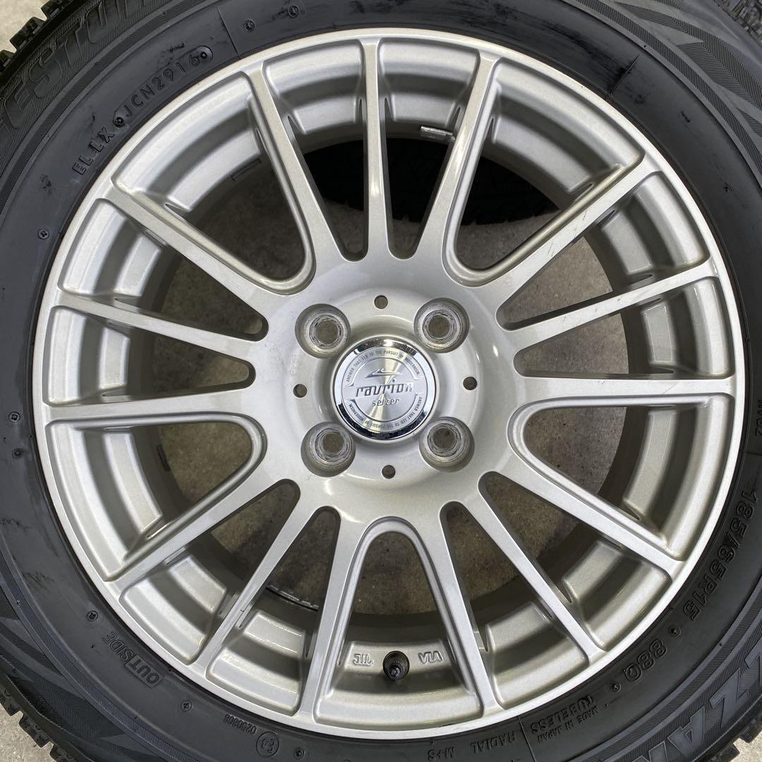 ブリヂストンスタッドレスセット2016年製 185/65R15 ノート等