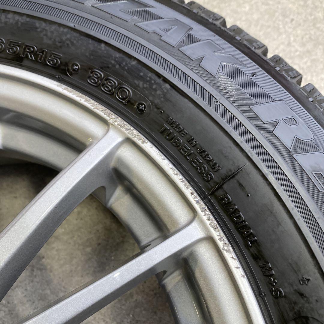 ブリヂストンスタッドレスセット2016年製 185/65R15 ノート等