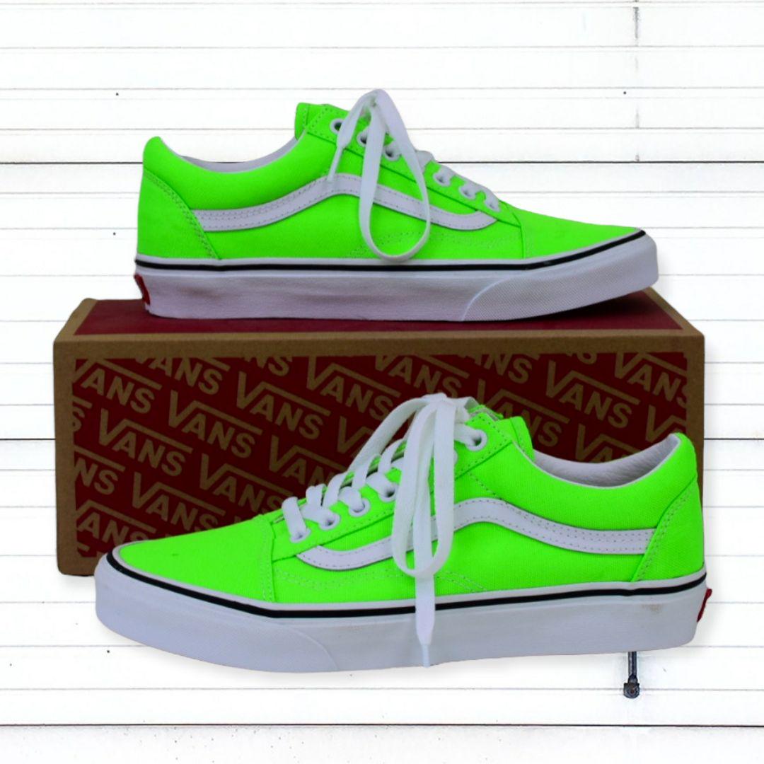 vans old skool バンズ オールドスクール ネオングリーン 25