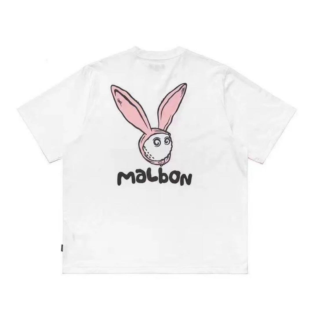 100%正規品 ウサギイラスト 即発送！malbon Tシャツ メルカリ - Sサイズ メンズウェア