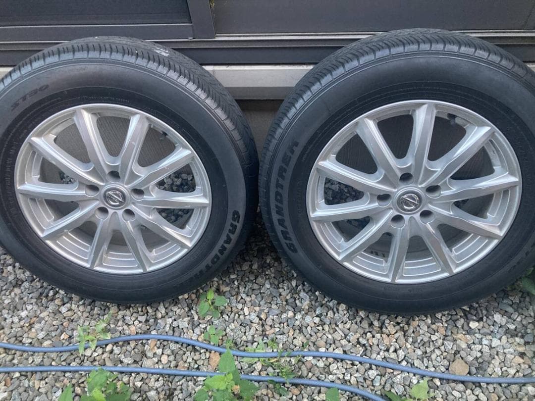 日産アルミ タイヤ 17x7J 45 PCD114.3 5穴 225 65R17 BILLOVLOGS_CO_UK