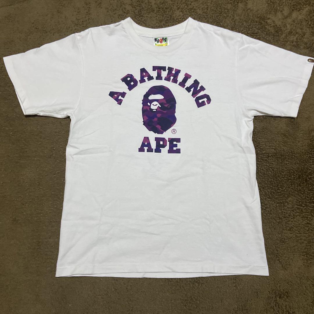 A BATHING APE ホワイト Tシャツ Sサイズ A BATHING APE Tシャツ Sサイズ ホワイト - メルカリ