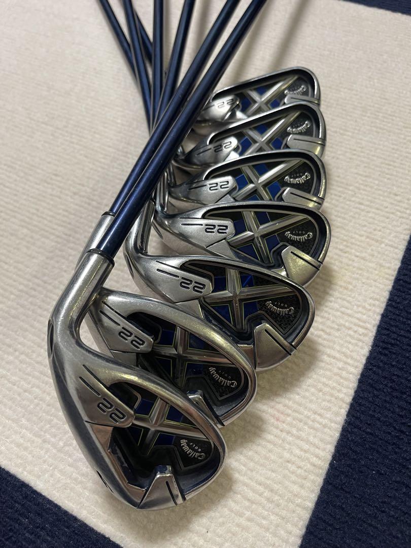 キャロウェイ(callaway)名器X-22  希少カーボンシャフト7本セット