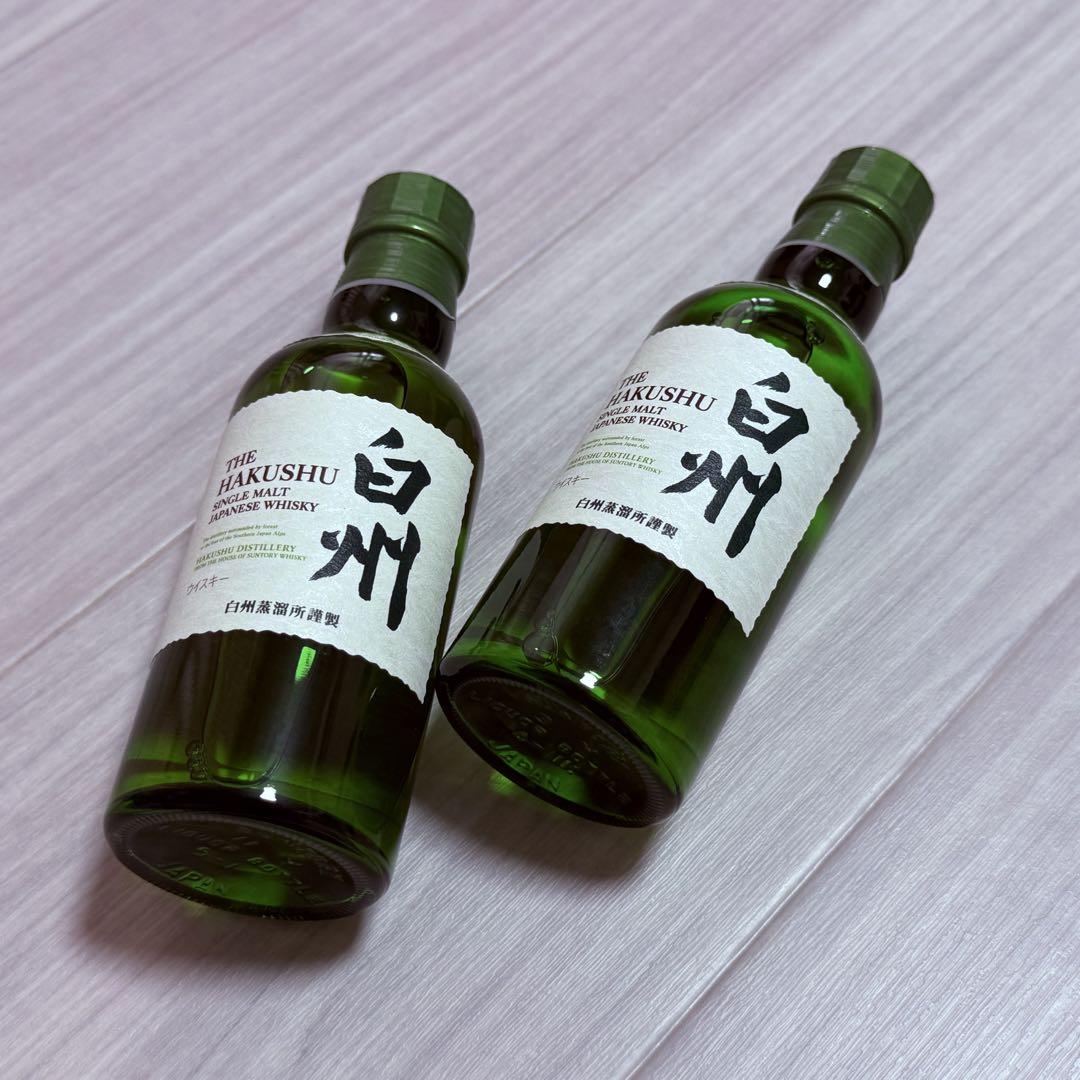 【希少】サントリー シングルモルトウイスキー 白州 180ml 2本