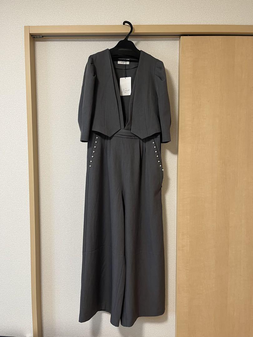 BONLECILL noir パンツドレス オールインワン ジャケット　　M